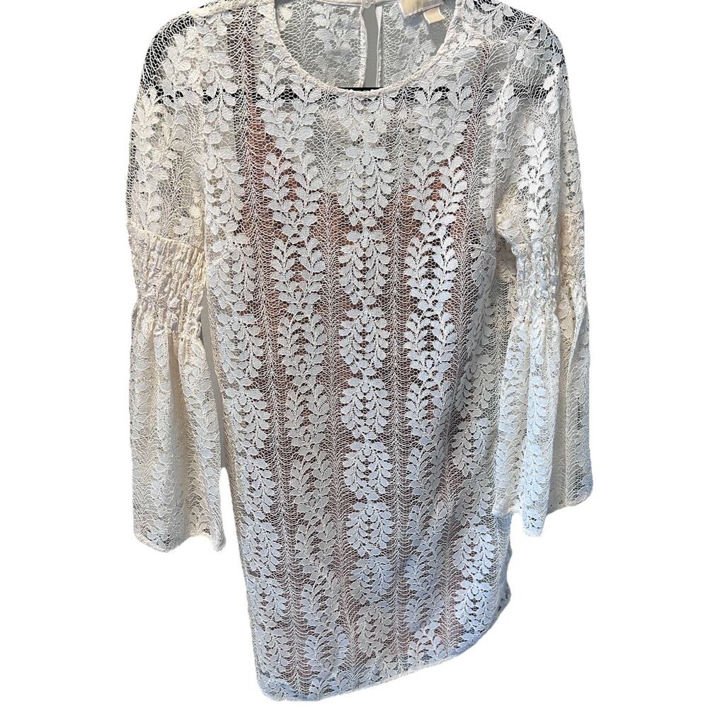 Michael Kors Size M Bell Sleeve Lace Shift Dress Small